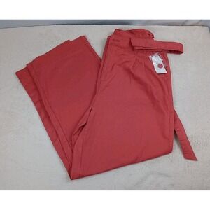 NWT Time And Tru Fashion Pants Women's Size 14 Stright Leg Belted 90s‎ Style